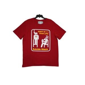 USC Trojans "Suicide Watch" Rivalry Graphic T-Shirt – Red – Size XL